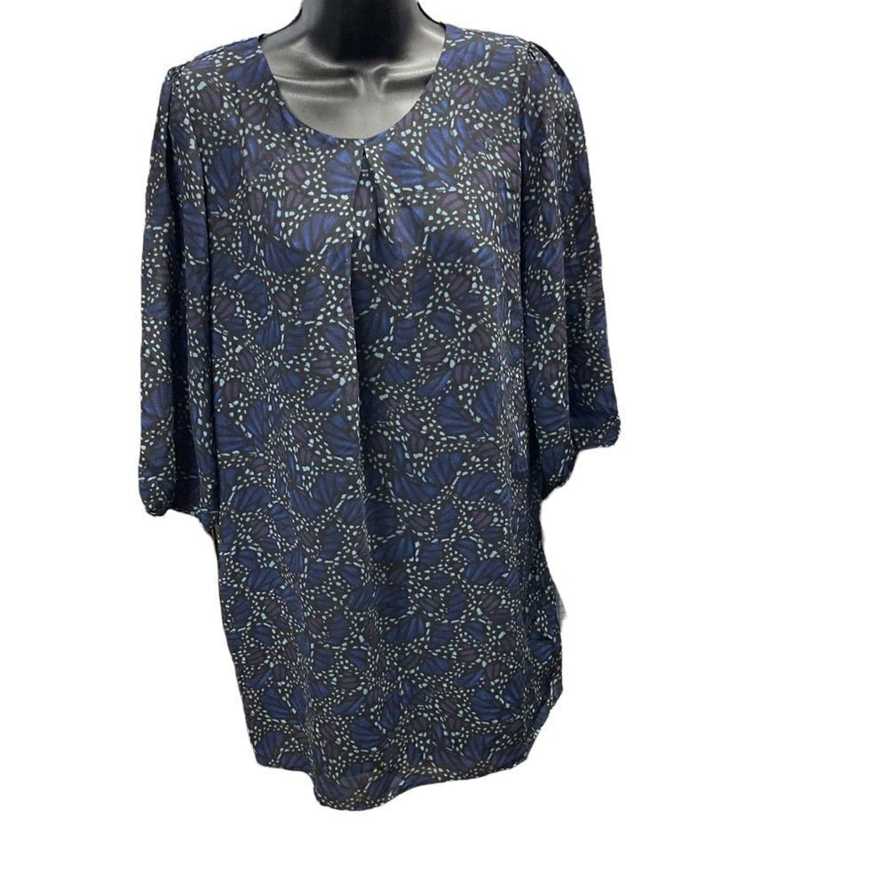 FOREVER 21, Women’s, Size Small,Blue, Black& Purple,long sleeve dress, geometric